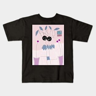 Kids Studio Portrait Stick Figure Kids T-Shirt